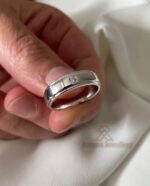 SILVER RING,SILVER BAND FOR MEN,SILVER WEDDING RING,DIAMOND RING