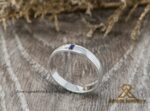 Men's 4mm 925 Silver Ring with Blue Sapphire or Zirconia – Customizable Jewelry from Bahrain
