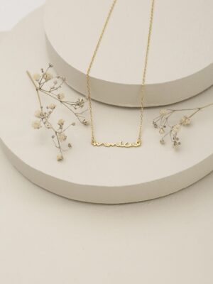 Personalized Gold & Silver Custom Name Necklace | Amena Jewellery Bahrain