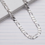 Classic Figaro Silver Chain Necklace | Amena Jewellery Bahrain
