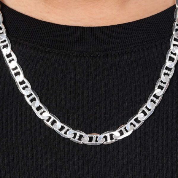Silver Men's Chain | Premium Sterling Silver Necklace | Amena Jewellery Bahrain