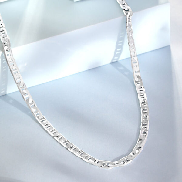 Silver Men's Chain | Premium Sterling Silver Necklace | Amena Jewellery Bahrain