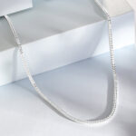 Franko Round Silver Chain | Stylish Men's Necklace | Amena Jewellery Bahrain