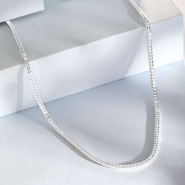 Franko Round Silver Chain | Stylish Men's Necklace | Amena Jewellery Bahrain