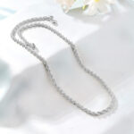 Silver Rope Chain | Premium Sterling Silver Necklace | Stylish Men's Chain Bahrain | Amena Jewellery