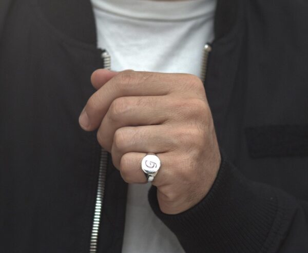 Silver Ring- Silver ring for men- Mens silver ring- Personalised silver ring-name ring