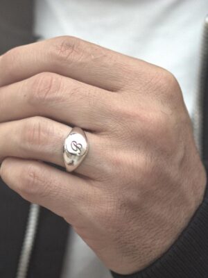 Silver Ring- Silver ring for men- Mens silver ring- Personalised silver ring-name ring