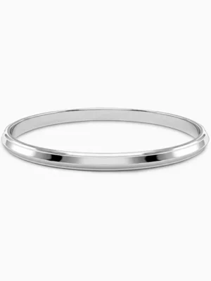 Silver Smooth Bangle Bracelet | 925 Sterling Silver | Amena Jewellery Bahrain
